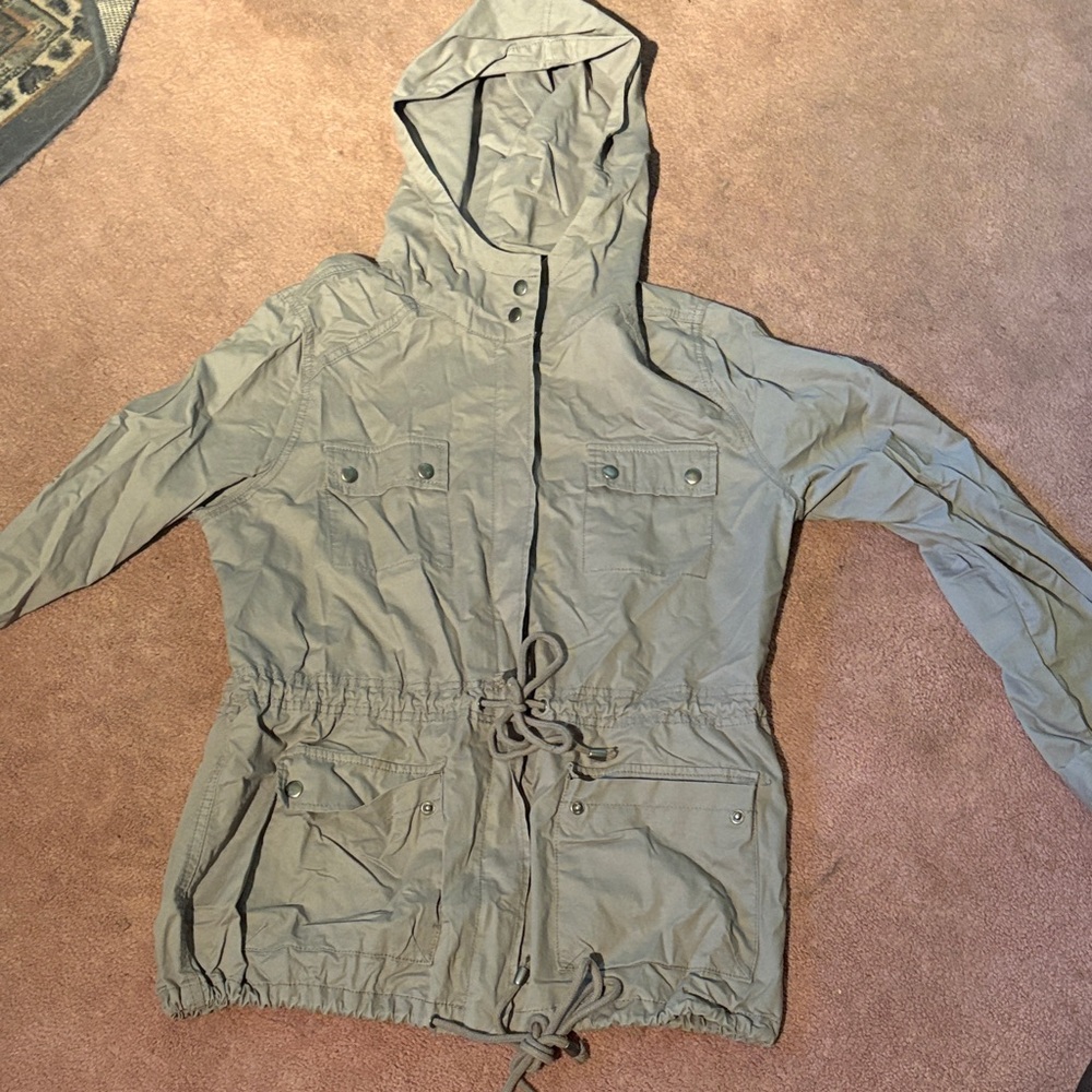 Women's Gray Hooded Jacket